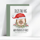 Search for hedgehog christmas cards Santa