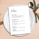 Search for handwritten wedding menus Food course meal