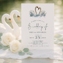 Search for swans wedding invitations Modern