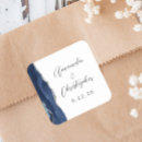 Search for navy blue and silver wedding stickers Modern