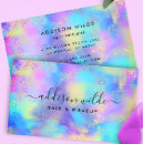 Search for holographic business cards Makeup artist