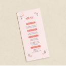 Search for printing wedding menus Black and white