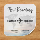 Search for plane wedding stickers World map