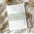 Search for sage invitation belly bands Contemporary