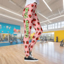 Search for strawberry pattern leggings Red