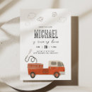 Recherche de camion de pompiers rouge invitations D'anniversaire de pompier