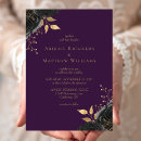 Search for black and purple wedding invitations Modern