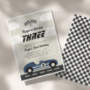 Search for vintage race car invitations Blue