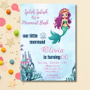 Search for splish splash bash birthday invitations Under the sea birthday