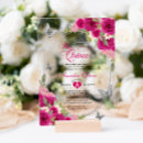 Search for fuchsia quinceanera invitations Mexican spanish latina