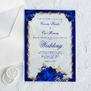 Recherche de royal blue floral mariage invitations Bride