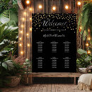 Search for black gold wedding seating charts Script