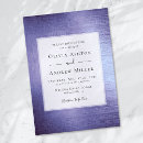 Search for metallic wedding invitations Brushed metal