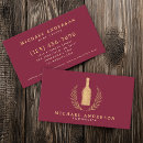 Recherche de vin rouge cartes visite Magasin de vin