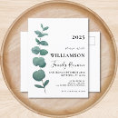 Search for postcard invitations Greenery