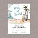 Recherche de surf plage invitations Baby