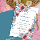 Search for teal blue wedding invitations Classic
