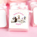 Search for pink dog stickers Happy birthday