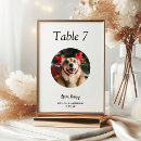 Search for dogs table cards Black and white