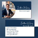 Search for blue and white business cards Consultant