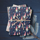 Search for gnomes wrapping paper Blue