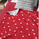 Search for white and red heart pattern blankets Modern
