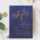 Search for 50 year old man birthday invitations Modern