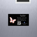 Recherche de papillons roses cartes visite Customer