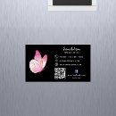 Recherche de papillons roses cartes visite Customer
