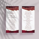 Search for burgundy and gold wedding programs Modern