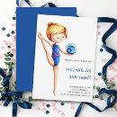 Search for gymnastics party invitations Blue