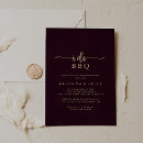 Search for burgundy and gold engagement party invitations For her