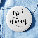 Search for maid of honour buttons For her