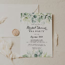 Recherche de watercolor eucalyptus bridal shower invitations Calligraphie