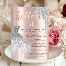 Search for gold glitter 30th birthday invitations Dress