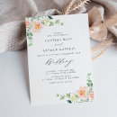 Search for peach flower wedding invitations Flowers