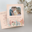 Search for wildflower save the dates Whimsical wildflowers