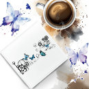 Recherche de papillon bleu dessous de verres Papillons bleus