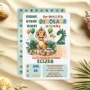 Search for little dino birthday invitations For kids
