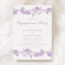Search for floral engagement party invitations Vintage