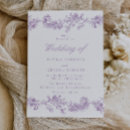 Recherche de lavande mariage invitations Floral
