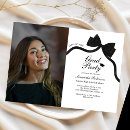 Search for black bow invitations Simple