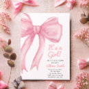 Recherche de bow baby girl shower invitations Rose pâle