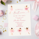 Recherche de ballet baby girl shower invitations Un peu de ballerine