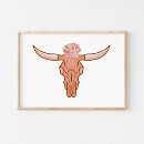 Recherche de crâne de vache posters Désert