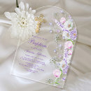 Recherche de lilas baptême invitations Petite fille