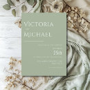 Search for black and sage wedding invitations Minimalistic