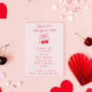 Recherche de cerises invitations Coquette cherry
