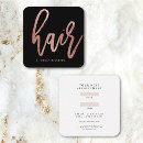Search for rose gold business cards Elegant script
