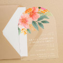 Search for bright floral wedding invitations Botanical
